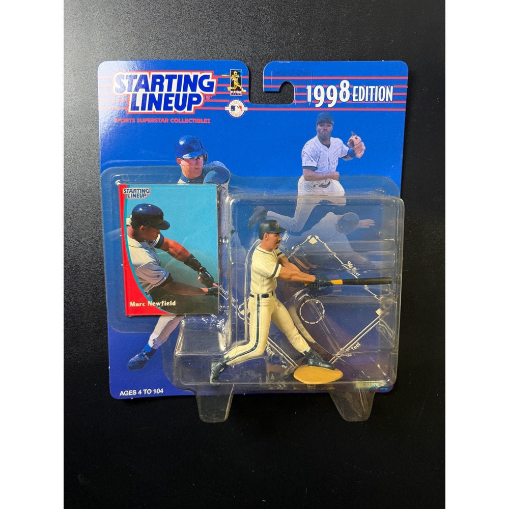Kenner Starting Lineup 1998 Marc Newfield Milwaukee Brewers MLB Figure with Card